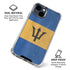 Barbados Flag Distressed iPhone 15 Clear Case